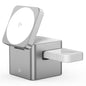 M35 Qi2 3 in 1 Wireless Charging Station Magnetic Aluminum Alloy Charger for Iphone / Apple Watch / Airpods