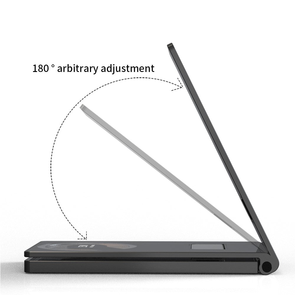 T05 Foldable 15W Magnetic Wireless Charger Transparent Charging Station for iPhone 13 / 12 / Apple Watch / AirPods Pro