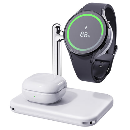 V8S Wireless Charging Station for Samsung Galaxy Buds / Watch , 2-in-1 Magnetic Foldable Wireless Charger Stand