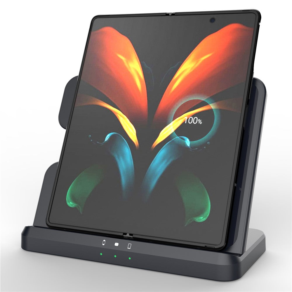 GY-Q10B 3 in 1 Fast Charger Pad Wireless Charging Station for Qi Standard Phone / Samsung Galaxy Watch / Earphone