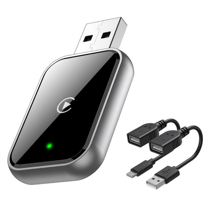 348 Wireless CarPlay Adapter for iPhone Convert Wired to Wireless Compatible with Built-In CarPlay Cars