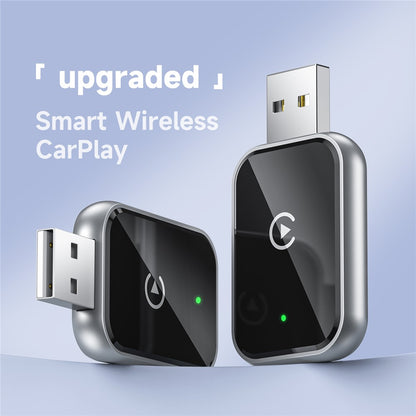 348 Wireless CarPlay Adapter for iPhone Convert Wired to Wireless Compatible with Built-In CarPlay Cars