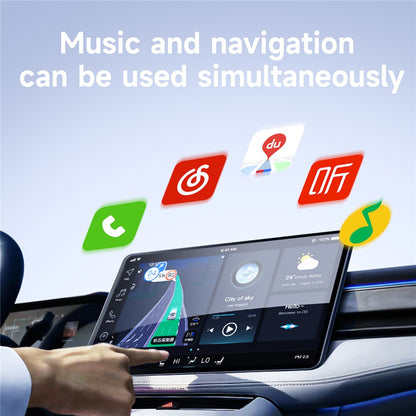 348 Wireless CarPlay Adapter for iPhone Convert Wired to Wireless Compatible with Built-In CarPlay Cars