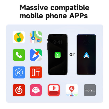 348 Wireless CarPlay Adapter for iPhone Convert Wired to Wireless Compatible with Built-In CarPlay Cars