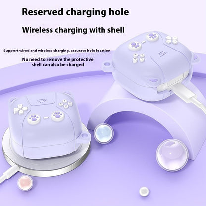 For Samsung Galaxy Buds Live / Buds Pro / Buds2 / Buds2 Pro / Buds FE Case Cute Cat Liquid Silicone Earphone Cover