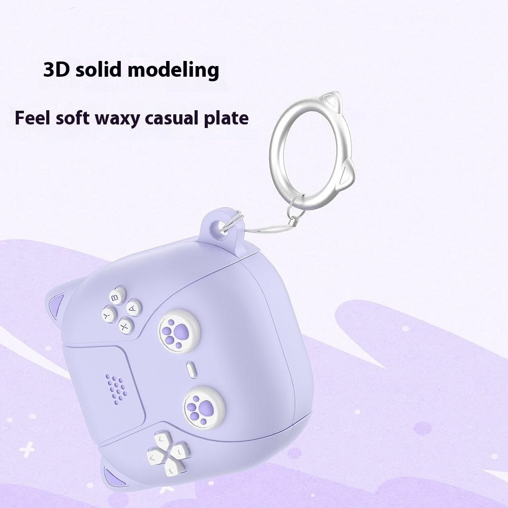 For Samsung Galaxy Buds Live / Buds Pro / Buds2 / Buds2 Pro / Buds FE Case Cute Cat Liquid Silicone Earphone Cover