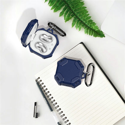 For Samsung Galaxy Buds Live / Buds Pro / Buds2 Case Bluetooth-compatible Earbuds TPU Cover with Hook