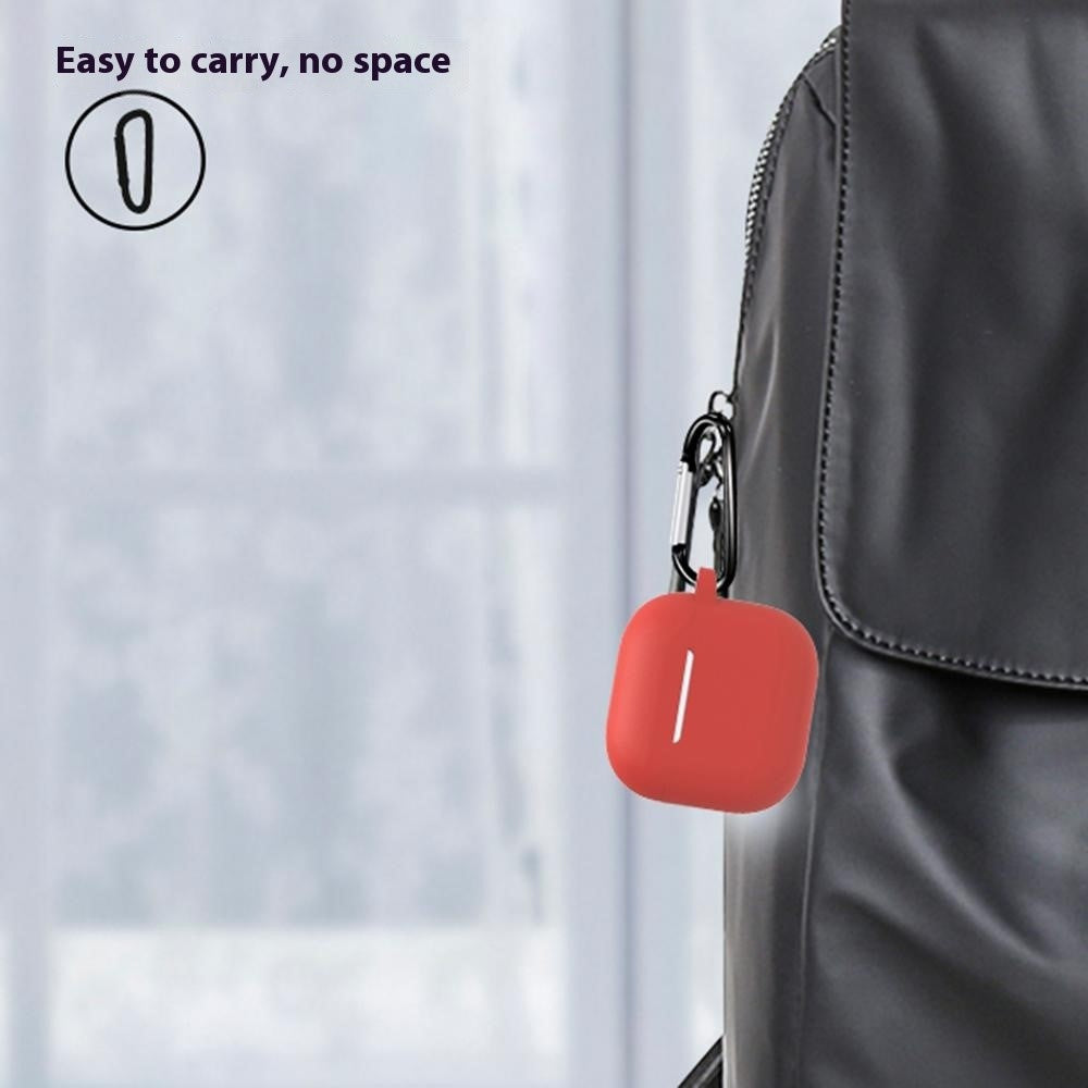 6 in 1 Headset Accessories for AirPods 4 Silicone Case + Carrying Strap + Earphone Holder + Ear Hooks + Neck Strap + Keychain