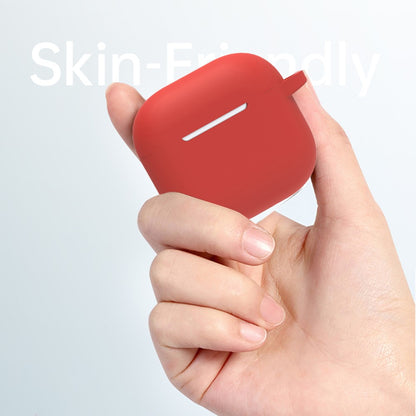 6 in 1 Headset Accessories for AirPods 4 Silicone Case + Carrying Strap + Earphone Holder + Ear Hooks + Neck Strap + Keychain