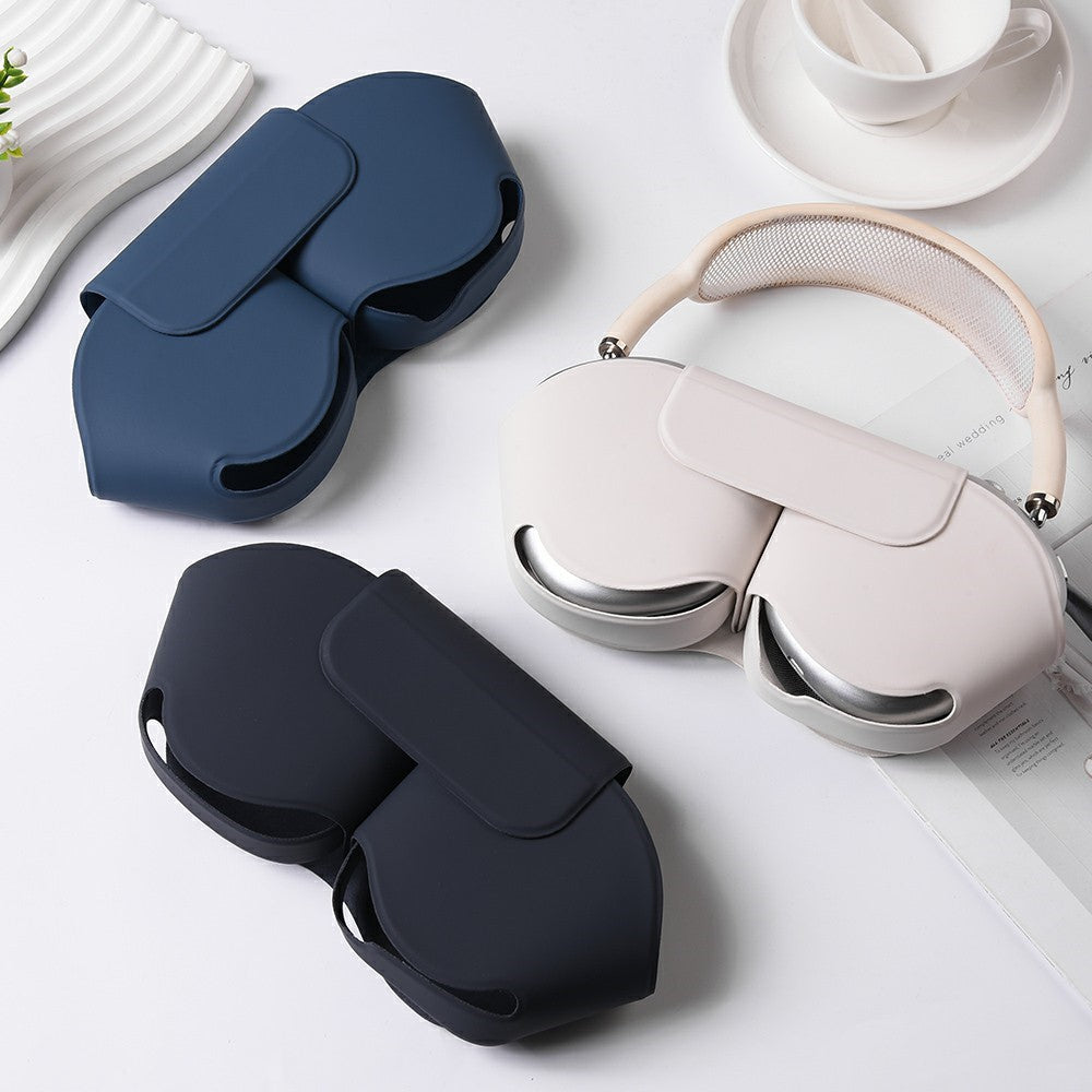 For Airpods Max Case with Sleep Mode PU Leather Headphone Cover