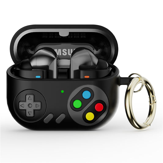For Samsung Galaxy Buds3 Pro Silicone Case Game Console Shape Wireless Earbuds Shell with Hook