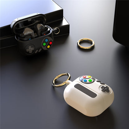 For Samsung Galaxy Buds3 Pro Silicone Case Game Console Shape Wireless Earbuds Shell with Hook