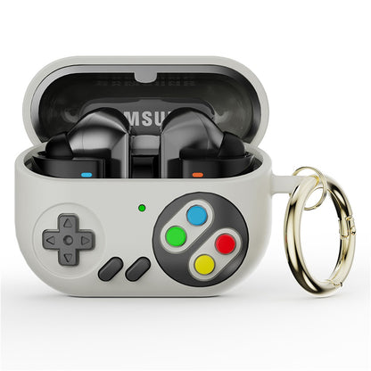 For Samsung Galaxy Buds3 Pro Silicone Case Game Console Shape Wireless Earbuds Shell with Hook