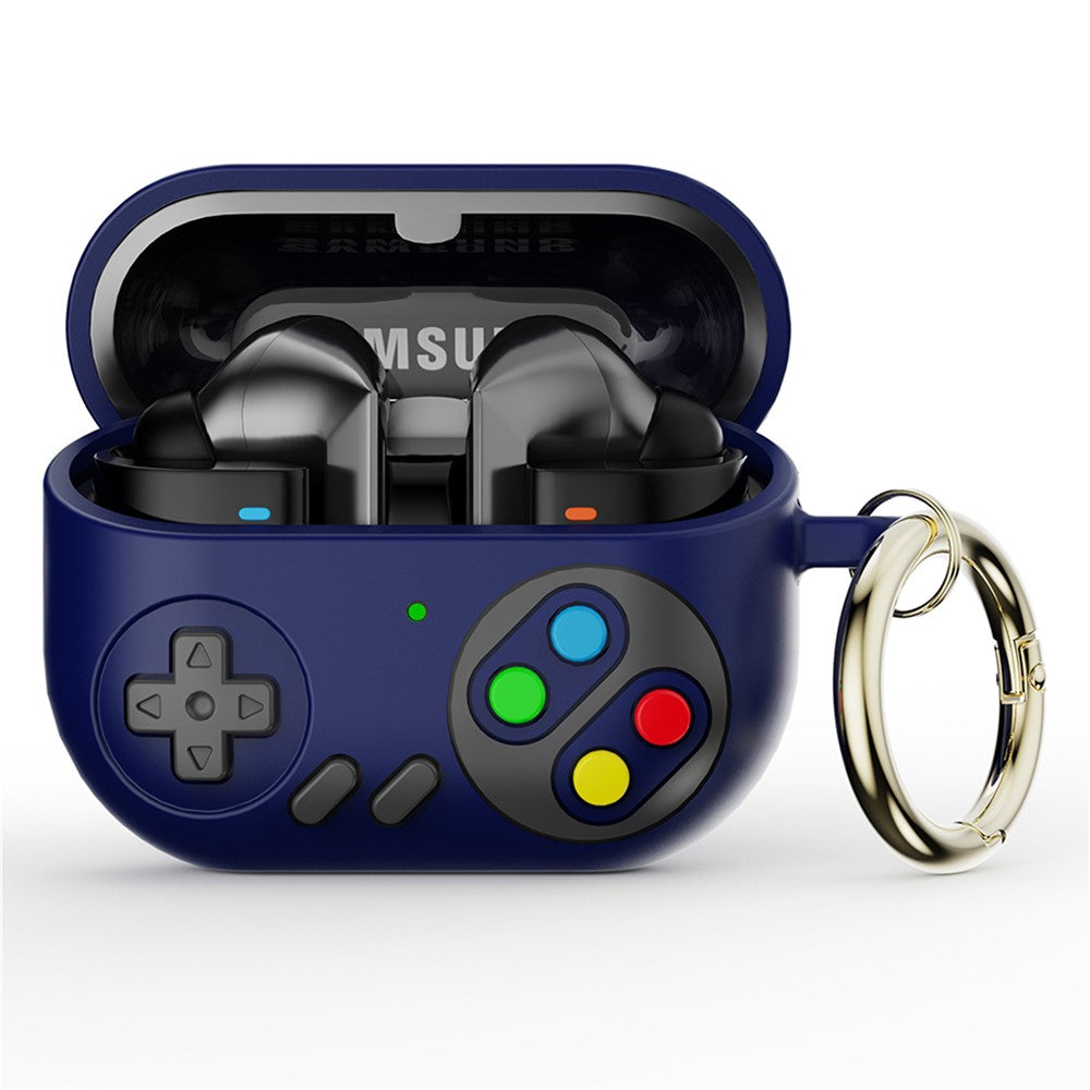 For Samsung Galaxy Buds3 Pro Silicone Case Game Console Shape Wireless Earbuds Shell with Hook