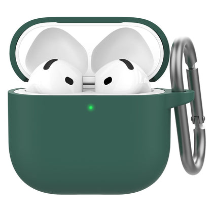 AHASTYLE WG163 For AirPods 4 Silicone Case Earphone Cover with Carabiner