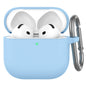 AHASTYLE WG163 For AirPods 4 Silicone Case Earphone Cover with Carabiner