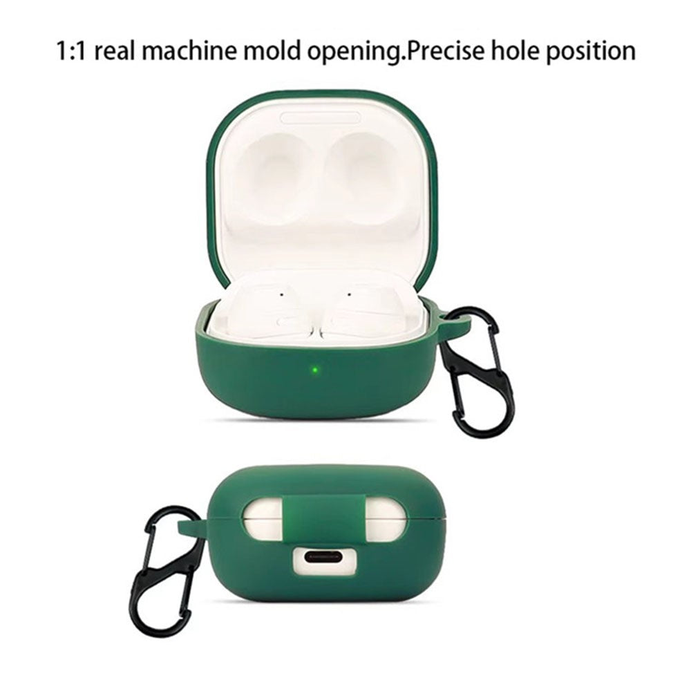 For Samsung Galaxy Buds Core Silicone Case Wireless Earphones Protective Cover with Anti-Lost Buckle