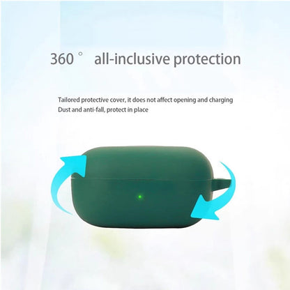 For Samsung Galaxy Buds Core Silicone Case Wireless Earphones Protective Cover with Anti-Lost Buckle