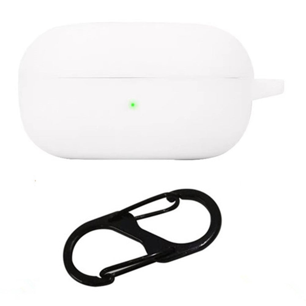 For Samsung Galaxy Buds Core Silicone Case Wireless Earphones Protective Cover with Anti-Lost Buckle