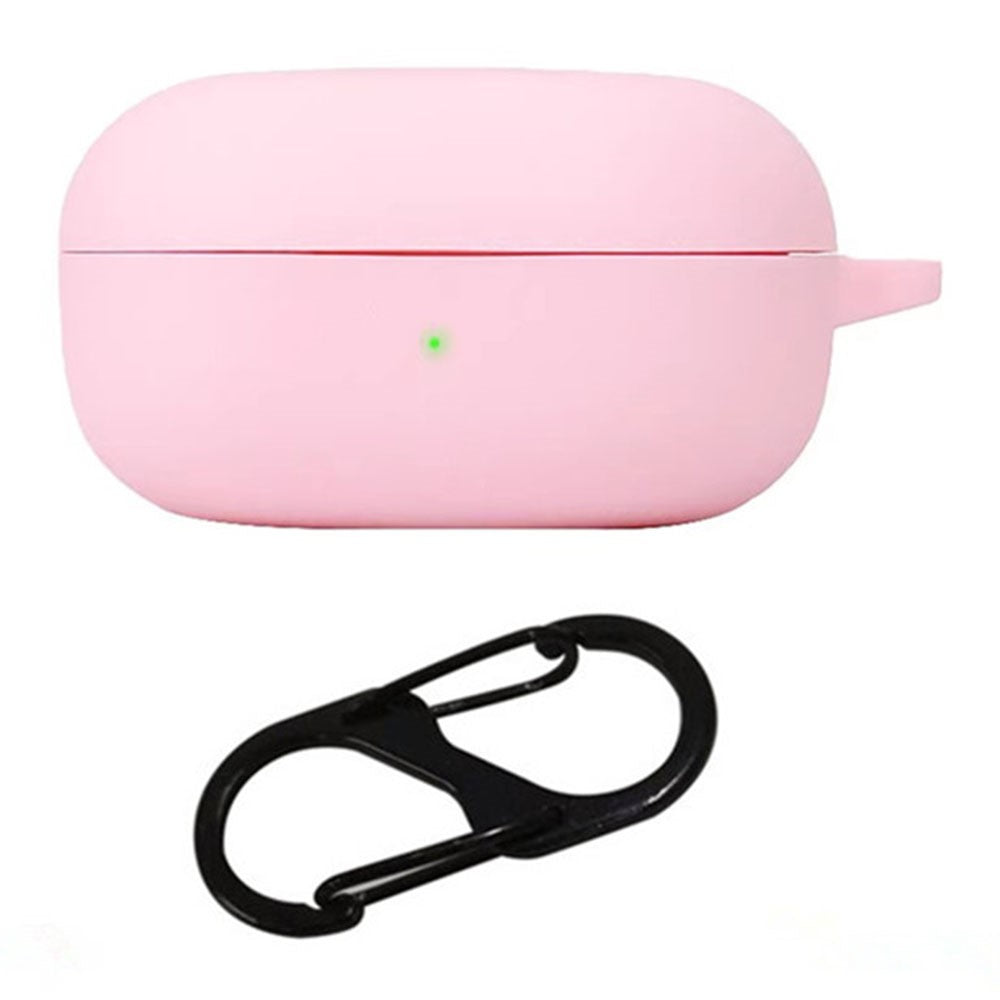 For Samsung Galaxy Buds Core Silicone Case Wireless Earphones Protective Cover with Anti-Lost Buckle