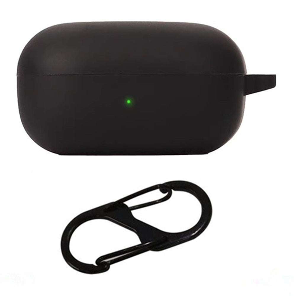 For Samsung Galaxy Buds Core Silicone Case Wireless Earphones Protective Cover with Anti-Lost Buckle