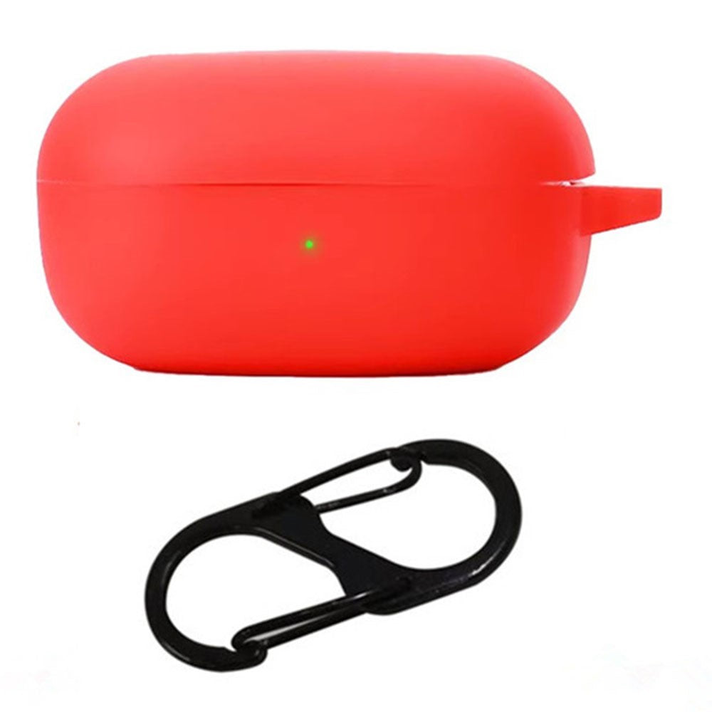 For Samsung Galaxy Buds Core Silicone Case Wireless Earphones Protective Cover with Anti-Lost Buckle
