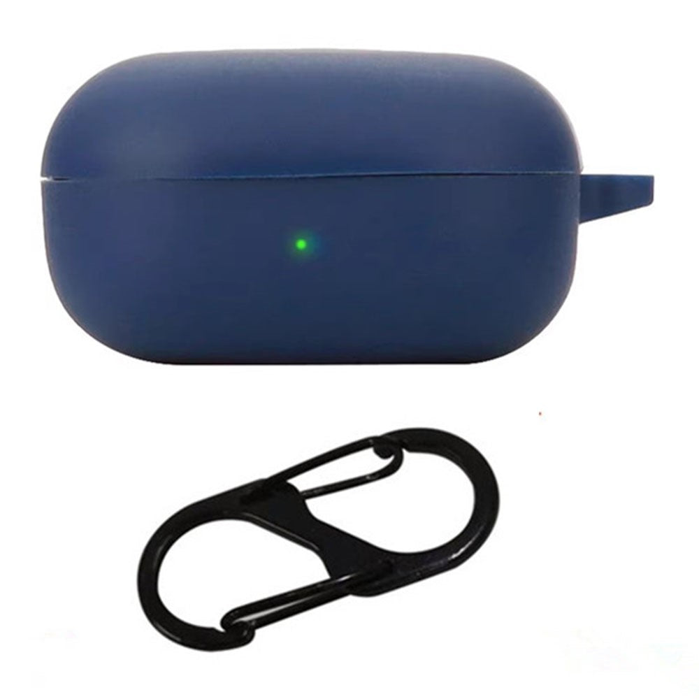 For Samsung Galaxy Buds Core Silicone Case Wireless Earphones Protective Cover with Anti-Lost Buckle