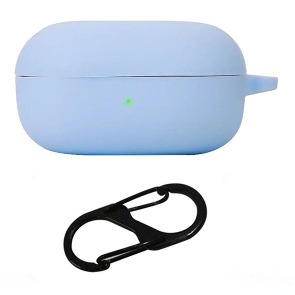 For Samsung Galaxy Buds Core Silicone Case Wireless Earphones Protective Cover with Anti-Lost Buckle