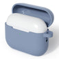 For AirPods Pro 3 Silicone Case Soft Wireless Earbud Organizer Cover with Carabiner