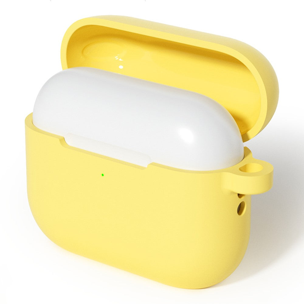 For AirPods Pro 3 Silicone Case Soft Wireless Earbud Organizer Cover with Carabiner