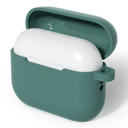 For AirPods Pro 3 Silicone Case Soft Wireless Earbud Organizer Cover with Carabiner