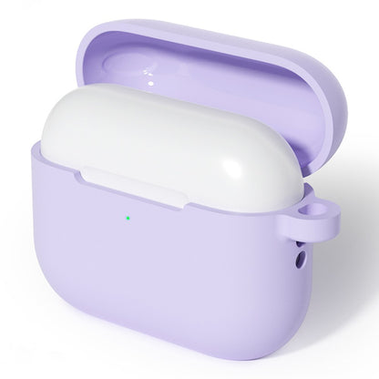 For AirPods Pro 3 Silicone Case Soft Wireless Earbud Organizer Cover with Carabiner