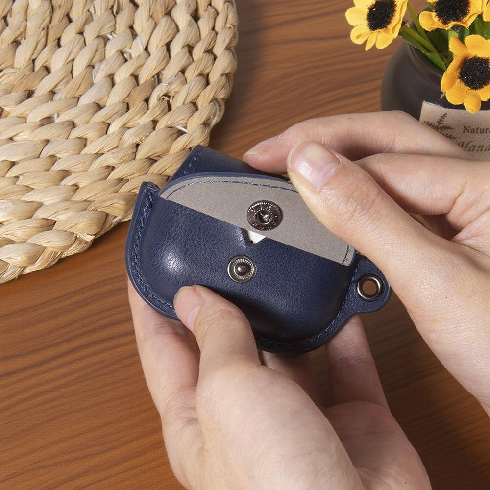 For AirPods Pro 3 Charging Case Cover Backpack Style Leather + PC Earbuds Protective Case