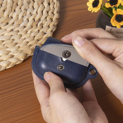 For AirPods Pro 3 Charging Case Cover Backpack Style Leather + PC Earbuds Protective Case