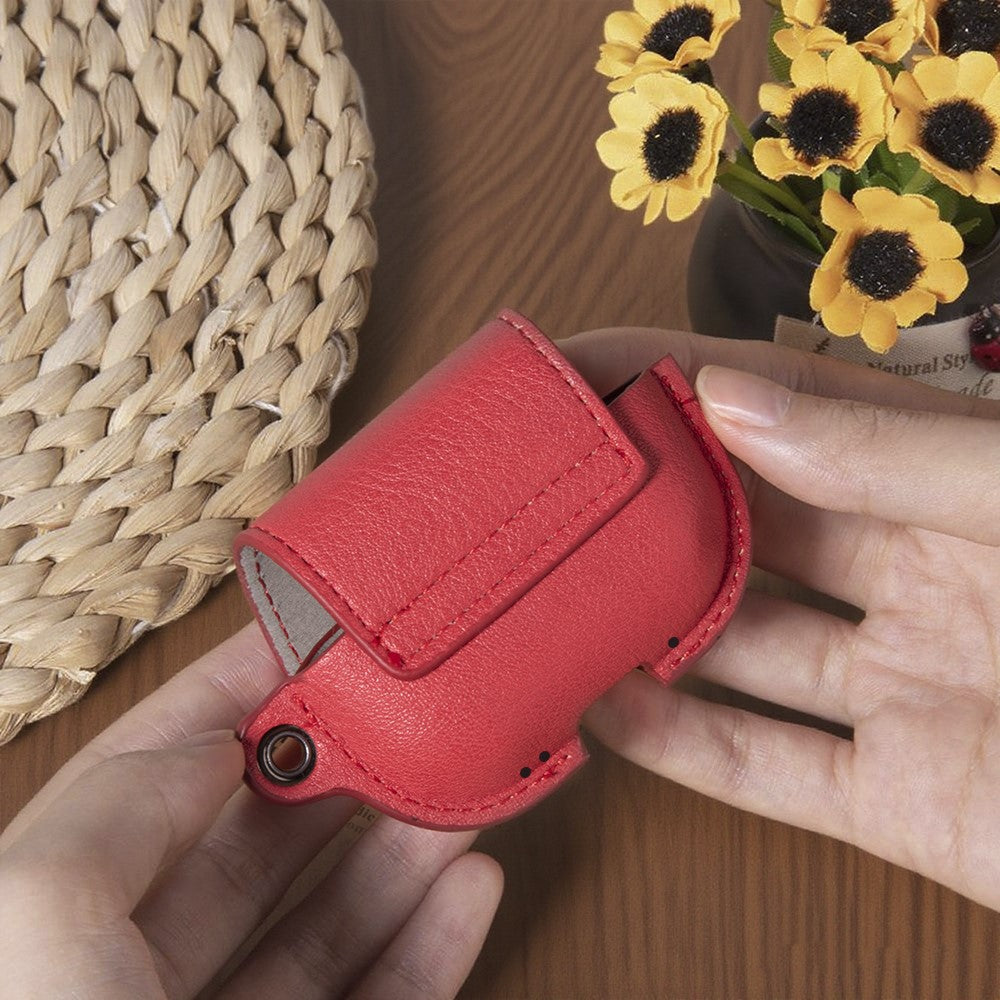 For AirPods Pro 3 Charging Case Cover Backpack Style Leather + PC Earbuds Protective Case