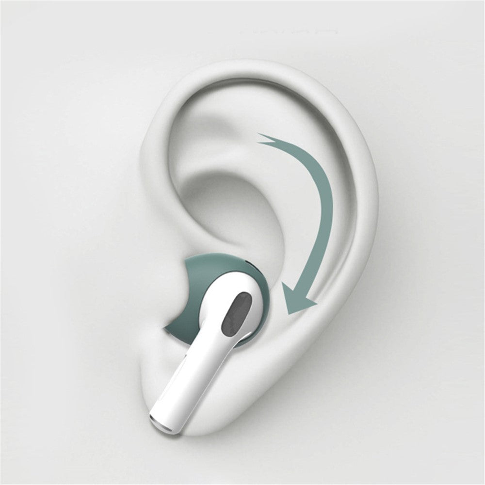 For Apple AirPods 3 2 Pairs Anti-slip Silicone Earbuds Cover Ultra-thin Bluetooth-compatible Earphones Tips