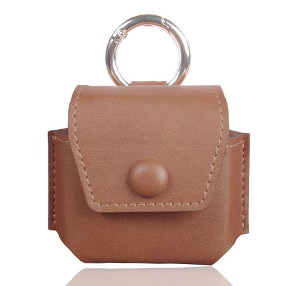 For Samsung Galaxy Buds2 / Buds Live / Buds Pro Bluetooth-compatible Earphone Crazy Horse Texture PU Leather Protective Bag Anti-scratch Anti-drop Cover