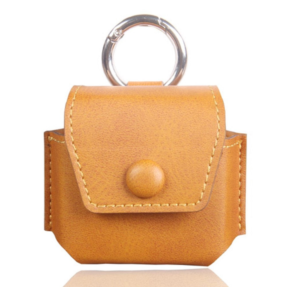 For Samsung Galaxy Buds2 / Buds Live / Buds Pro Bluetooth-compatible Earphone Crazy Horse Texture PU Leather Protective Bag Anti-scratch Anti-drop Cover