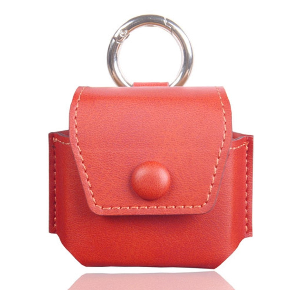 For Samsung Galaxy Buds2 / Buds Live / Buds Pro Bluetooth-compatible Earphone Crazy Horse Texture PU Leather Protective Bag Anti-scratch Anti-drop Cover