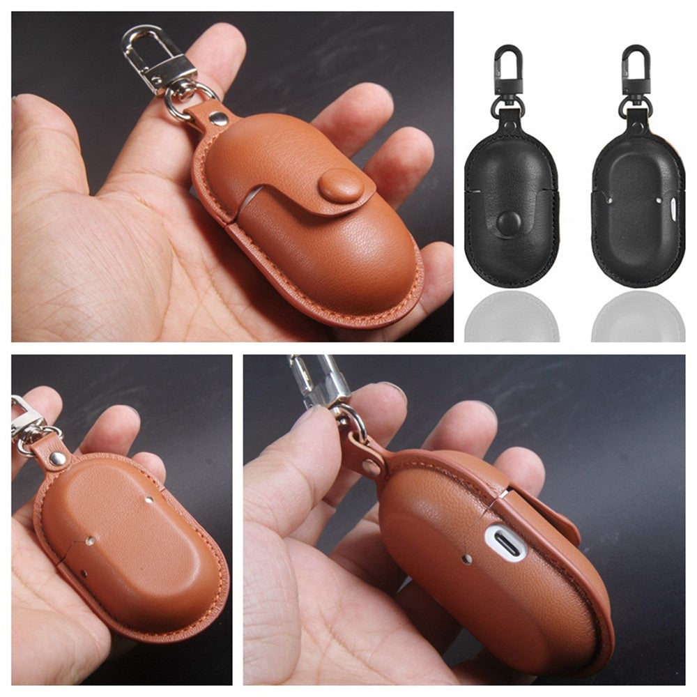 For Samsung Galaxy Buds+ PU Leather Protective Fine Textured Earphone Anti-scratch Cover