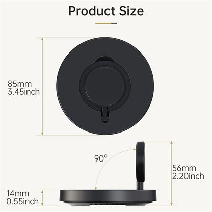 V17S Foldable Charging Station for Samsung Galaxy Watch , Vertical Magnetic Wireless Charger Stand ABS Charging Dock