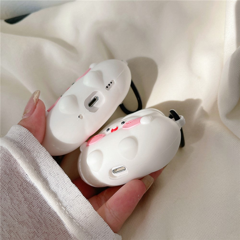 For Apple AirPods Pro / Pro 2 Earphone Case Cute Cloud Design Bluetooth-compatible Earbud Silicone Cover