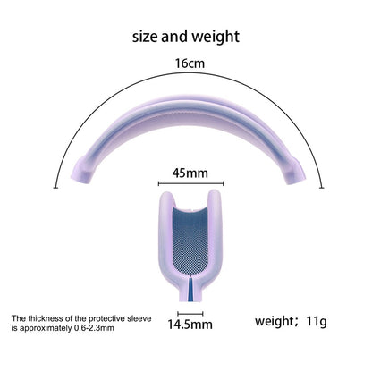 For AirPods Max with USB-C / Max Headphone Silicone Earmuff Shell Earpad Cover Headband Cover Crossbeam Cover Set