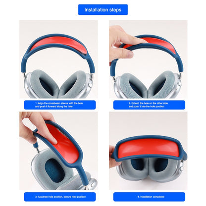 For AirPods Max with USB-C / Max Headphone Silicone Earmuff Shell Earpad Cover Headband Cover Crossbeam Cover Set