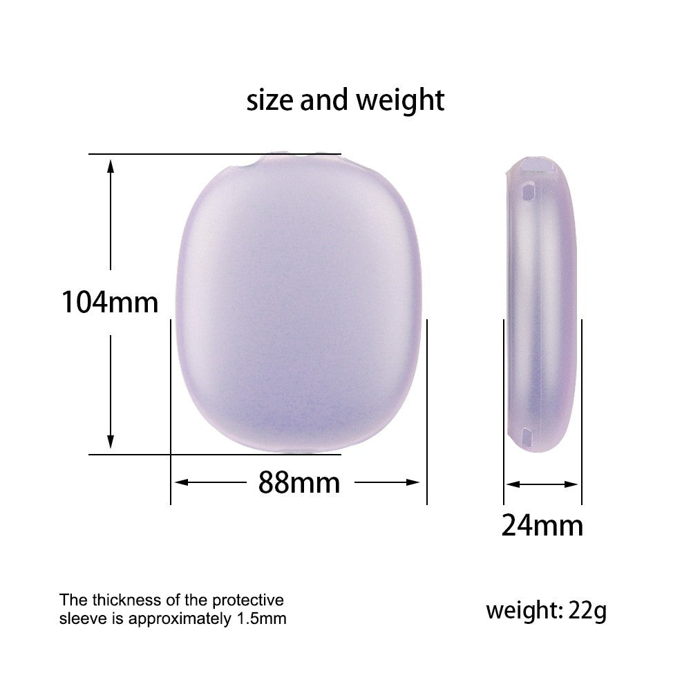 For AirPods Max with USB-C / Max Headphone Silicone Earmuff Shell Earpad Cover Headband Cover Crossbeam Cover Set