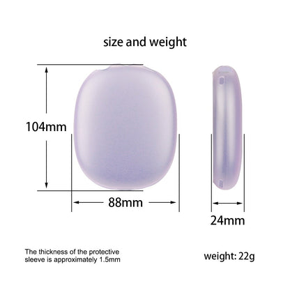 For AirPods Max with USB-C / Max Headphone Silicone Earmuff Shell Earpad Cover Headband Cover Crossbeam Cover Set