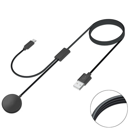 For Samsung Galaxy Watch 5 40mm 44mm / Watch 5 Pro 45mm Charger 1.15m 2-in-1 Watch Charger Type-C PD Wireless Charging Station Dock