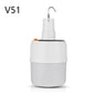 V51 Solar Light Bulb Portable Rechargeable LED Camping Lamp for Outdoor Night Market