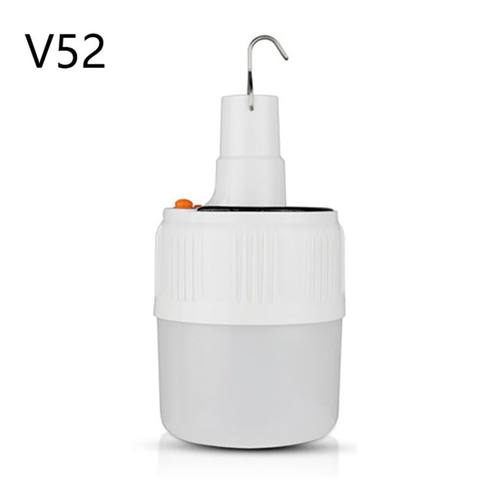 V51 Solar Light Bulb Portable Rechargeable LED Camping Lamp for Outdoor Night Market