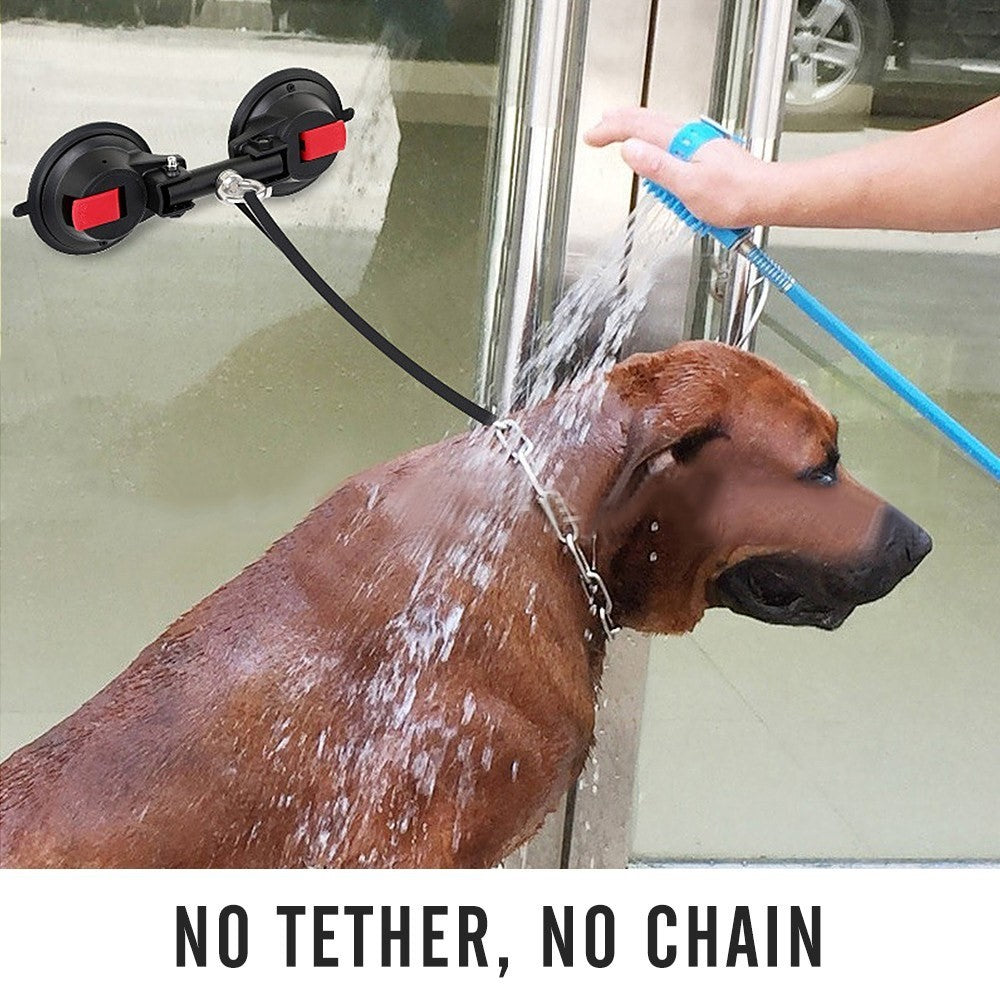 Suction Cup Hook Dog Bathing Grooming Bathing Dual Suction Cup Tub Holder for Pet Dog Cat Shower